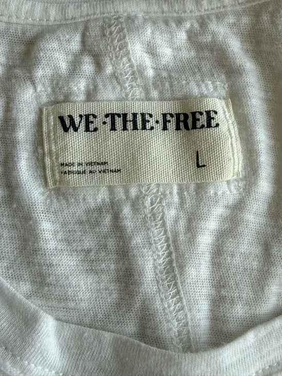 We the Free Sylvie Tee White Smocked Ruffle Top - Women - Picture 5 of 8